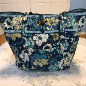 Vera Bradley Tote Bag Mod Floral Blue